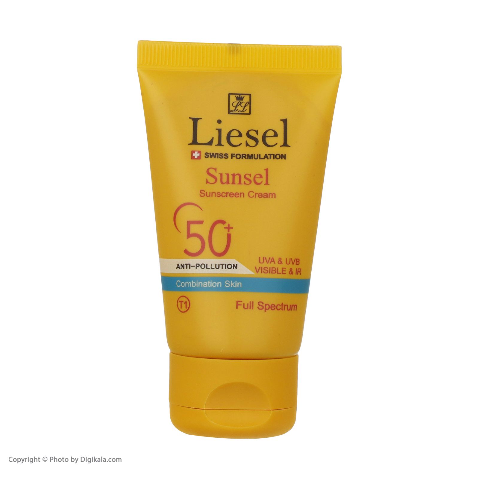 کرم ضد آفتاب رنگی لایسل SPF50 مدل 445 T2 Sunsel مناسب پوست های مختلط حجم 40 میلی لیتر -  - 2