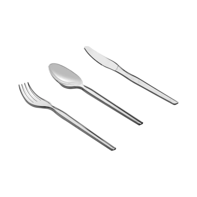 قاشق چنگال و کارد یکبار مصرف پیکنیک مدل Dena مجموعه 60 عددی