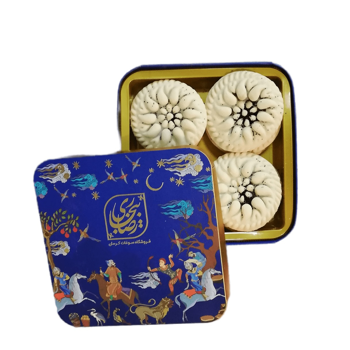 کلمپه گردویی برنجی مخصوص بیجاری کرمان - 500 گرم