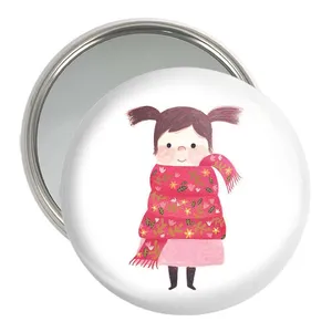 آینه جیبی خندالو مدل دخترونه  کد 5485