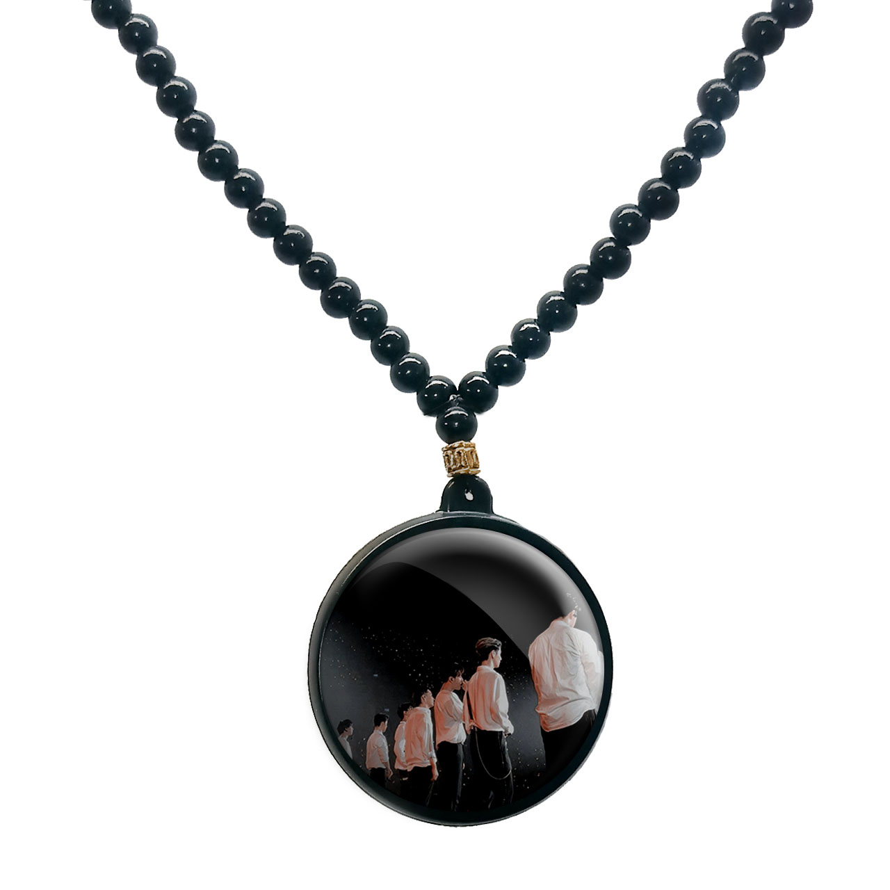 گردنبند پرمانه طرح GOT7 کد pmd.19092 مدل دو طرفه