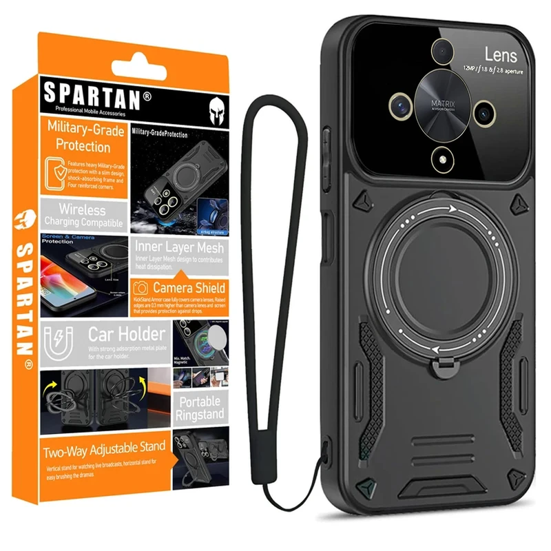 کاور اسپارتان مدل Hybrid Armor Strap مناسب برای گوشی موبایل آنرHX9B به همراه بند