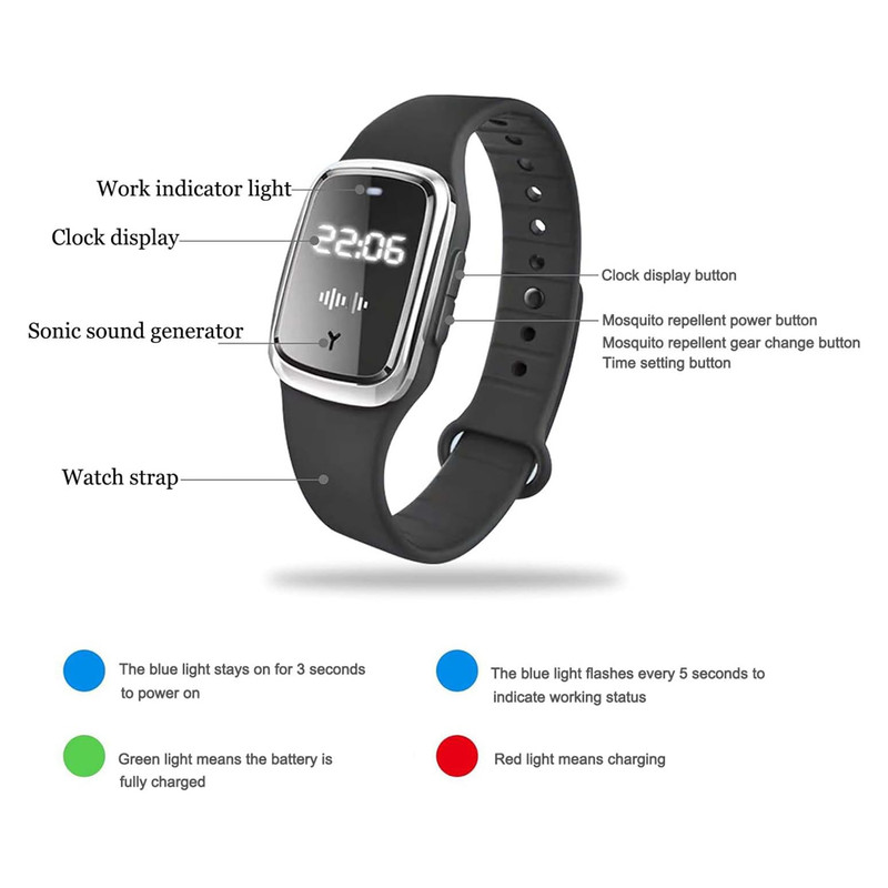 مچ بند دور کننده پشه مدل M2 رنگ سفید