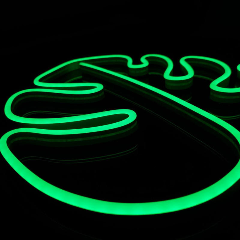 چراغ دیواری مدل نئون طرح برگ