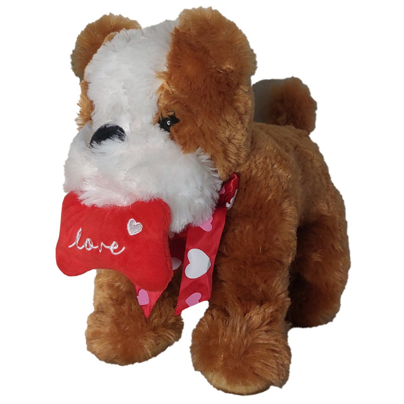 عروسک طرح سگ مدل Puppy Love کد SZT2/168 ارتفاع 32 سانتی متر