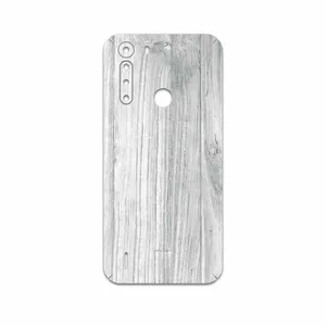 MAHOOT White Wood Cover Sticker for Motorola One Fusion