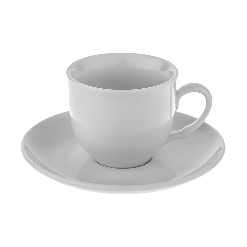 ست فنجان و نعلبکی 24 پارچه شرکت صنایع چینی تقدیس مدل بست هتلی 130cc