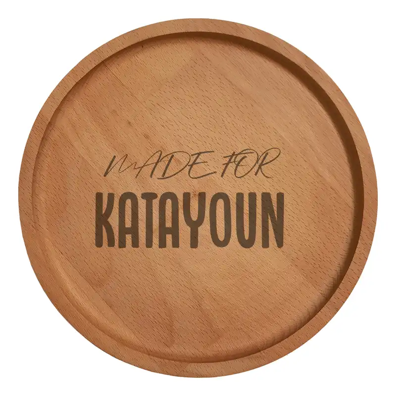 بشقاب چوبی مدل کتایون