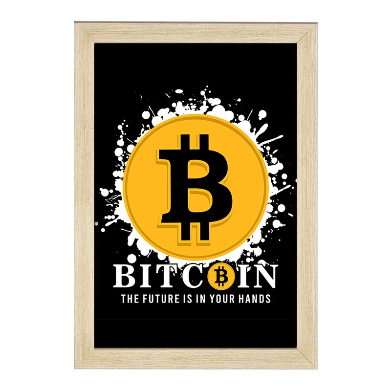 تابلو خندالو مدل ارز دیجیتال بیت کوین  کد 10890