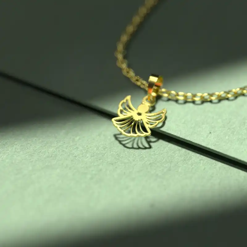 گردنبند طلا 18 عیار زنانه مدوپد مدل فرشته