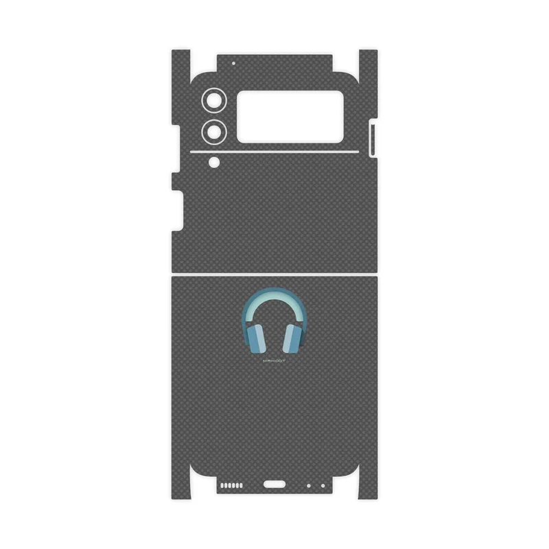 برچسب پوششی ماهوت مدل Minimal Headphone Icon-FullSkin مناسب برای گوشی موبایل سامسونگ Galaxy Z Flip3 5G