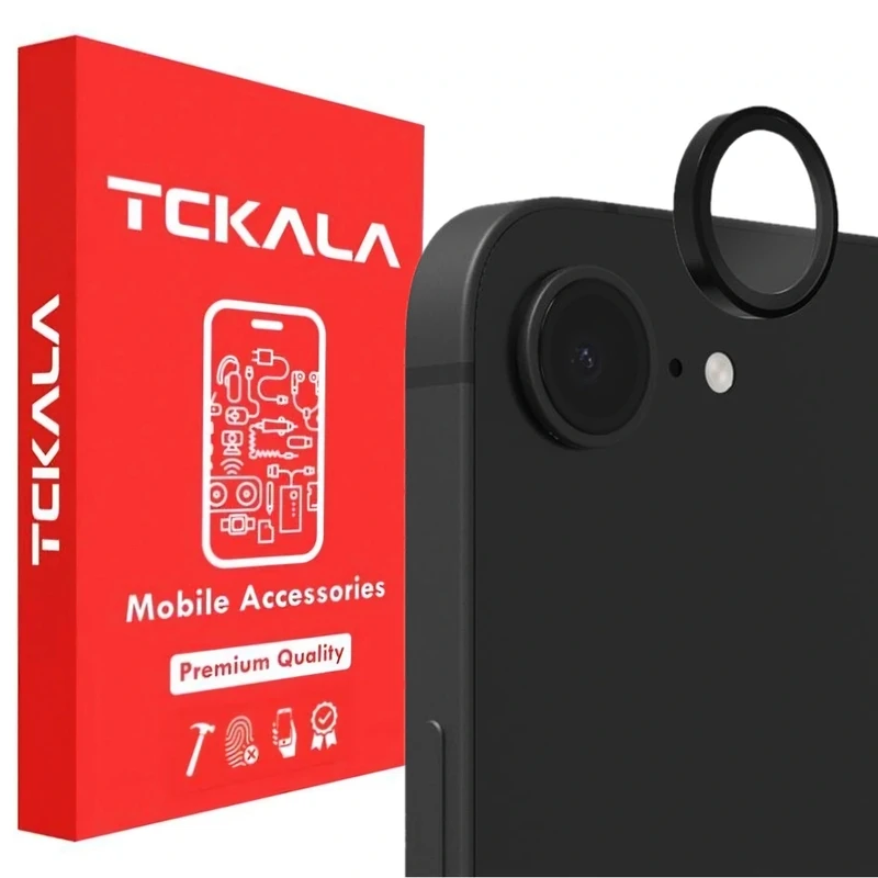 محافظ لنز دوربین تیسیکالا مدل رینگی مناسب برای گوشی موبایل اپل IPhone 16E