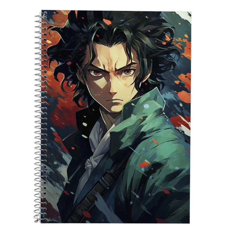 دفتر زبان 50 برگ مدوپد مدل سه خط طرح Demon Slayer کد DF11036