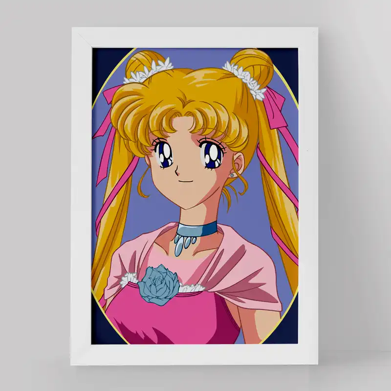 تابلو خندالو مدل اوساگی تسوکینو انیمه سیلور مون Sailor Moon کد 17442