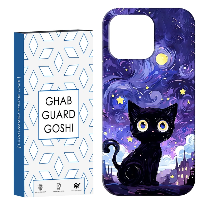کاور قاب گارد گوشی طرح گربه ونگوگ  کد Dimo-658 مناسب برای گوشی موبایل اپل IPHONE 16 PRO   
