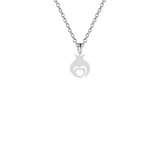 گردنبند نقره زنانه هایکا مدل انار و قلب n.ha2_1 864