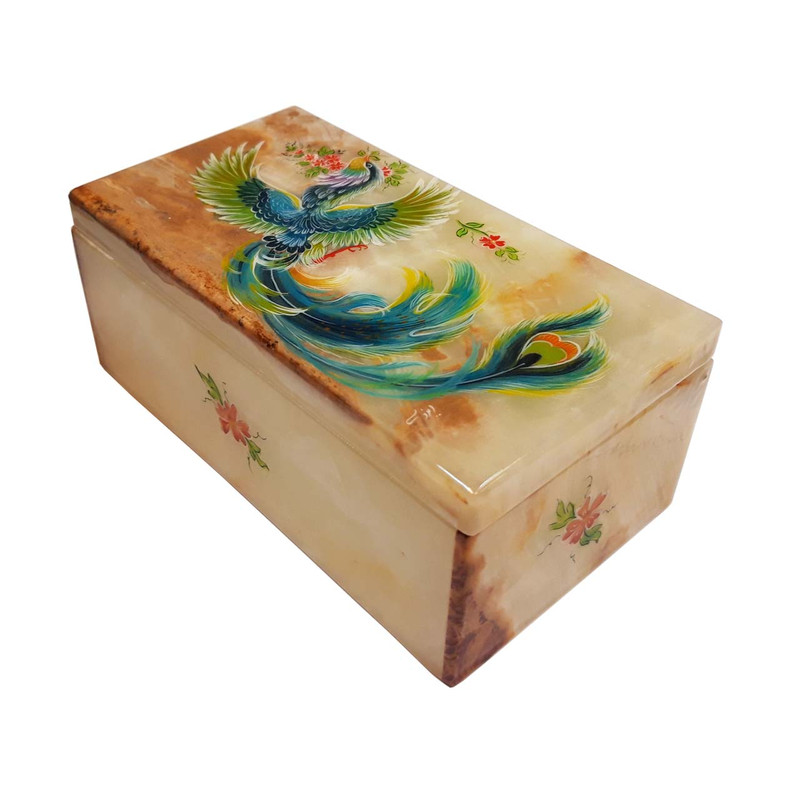 جعبه سنگ مرمر طرح سیمرغ مدل 30158