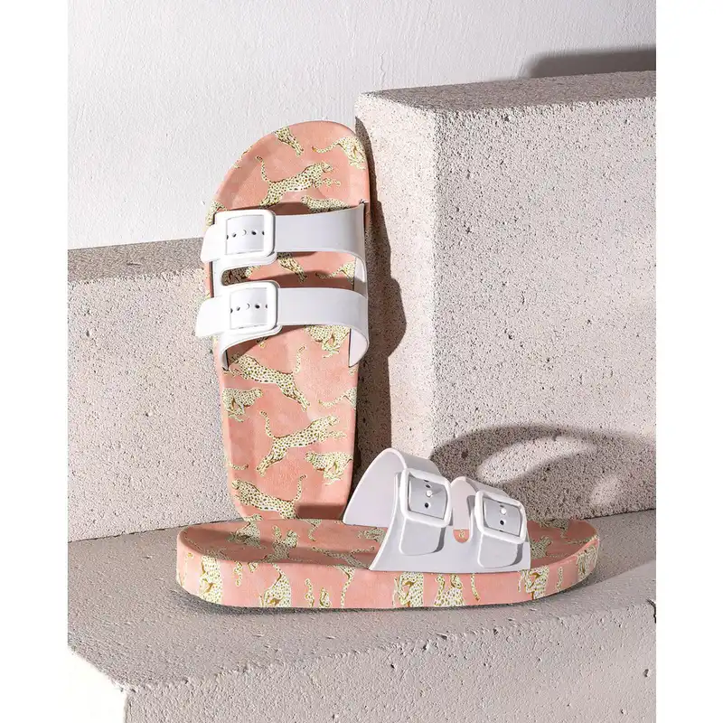 دمپایی زنانه مادام کوکو مدل Leopard