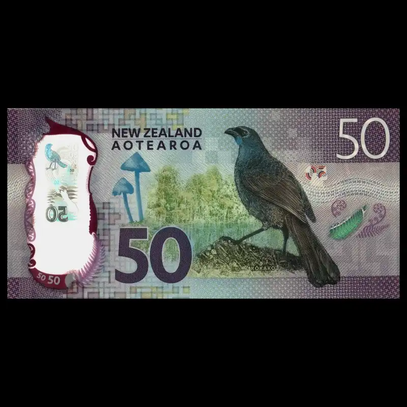 اسکناس تزئینی مدل کشور نیوزیلند 50 دلار پلیمری UNC