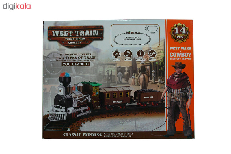 قطار اسباب بازی مدل cowboy west train