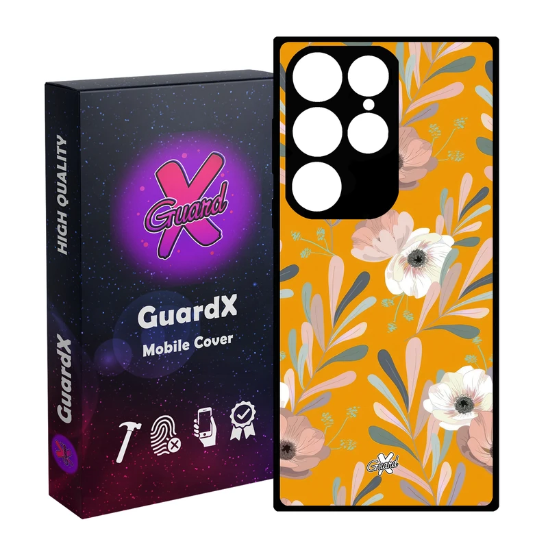 کاور گارد ایکس طرح Flower مدل Glass10647 مناسب برای گوشی موبایل سامسونگ Galaxy S24 Ultra