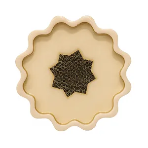 سینی خاتم کاری چوبی مدل F3