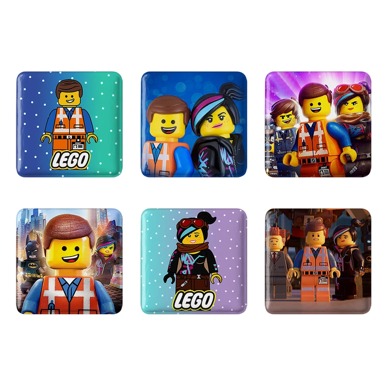 مگنت خندالو مدل انیمیشن LEGO کد 236B مجموعه 6 عددی