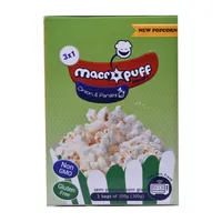 پاپ کورن نیمه آماده با طعم پیاز و جعفری ماکروپف - 100 گرم بسته 3 عددی