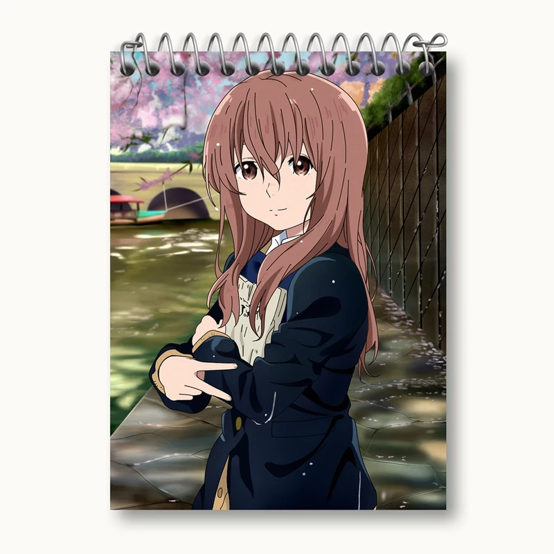 دفتر یادداشت 50 برگ خندالو مدل شوکو نیشیمیا انیمه سایلنت ویس A Silent Voice کد 15805
