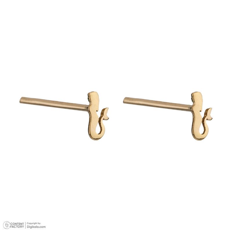 گوشواره میخی طلا 18 عیار دخترانه پرسته مدل we711