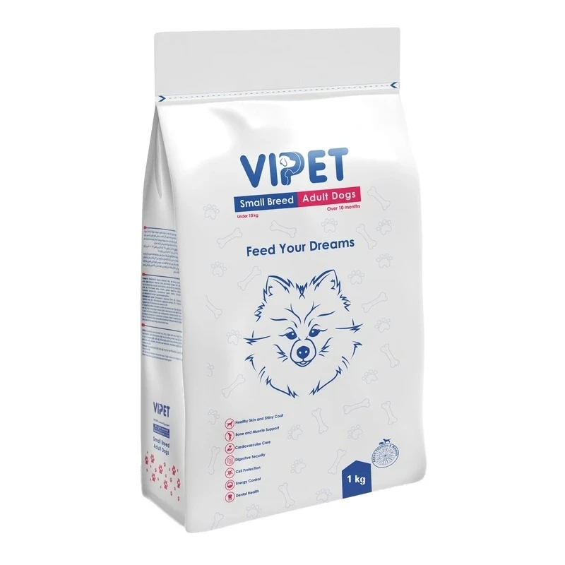 غذا خشک سگ بالغ وی پت مدل نژاد کوچک با طعم مرغ وزن 1 کیلو گرم