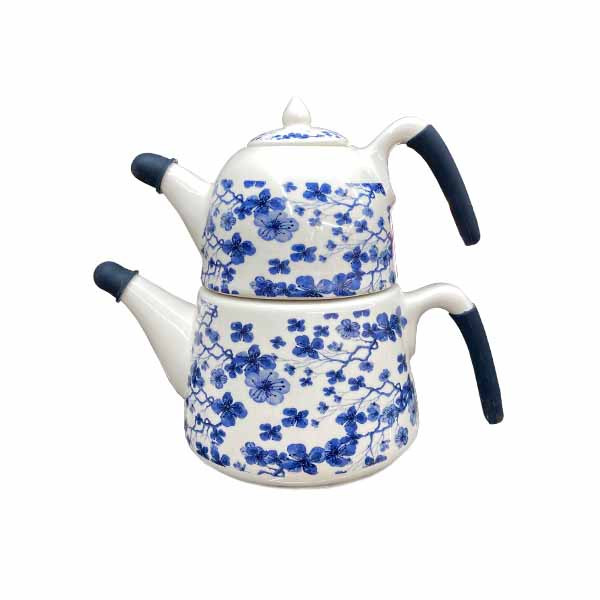 ست کتری و قوری ریور مدل آسمان با گنجایش کتری 2.5 لیتر گنجایش 0.8 لیتر