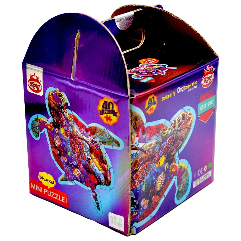 پازل 40 تکه کینگ مدل فانتزی طرح لاک پشت