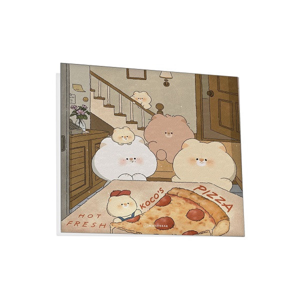 کارت پستال مدل خرس و پیتزا مجموعه 3 عددی