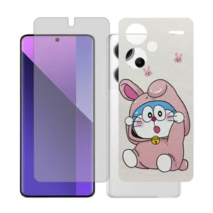Glass Together model transparent Screen Protector Suitable for Xiaomi Redmi Note 13 Pro Plus Mobile Phone with Back cover sticker
