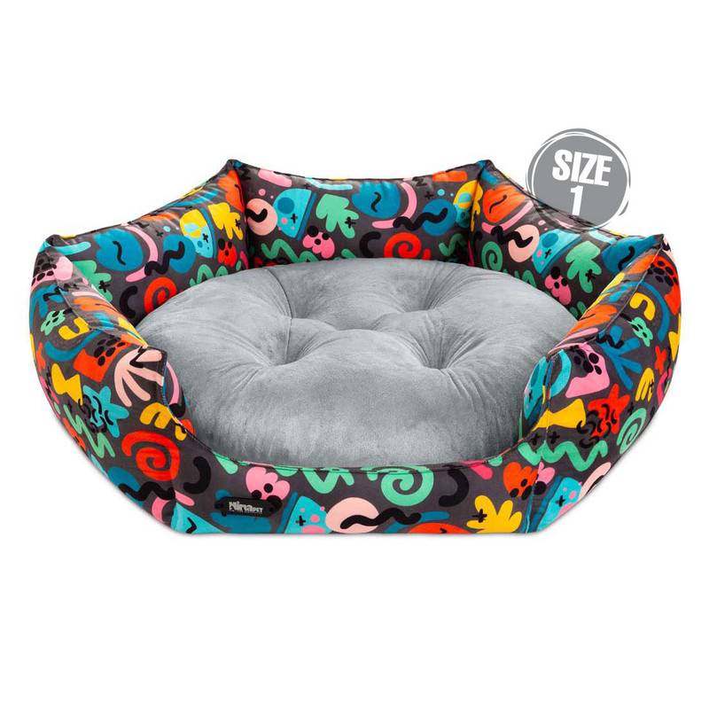 جای خواب سگ و گربه نیناپت مدل 6 ضلعی VIP کد 21