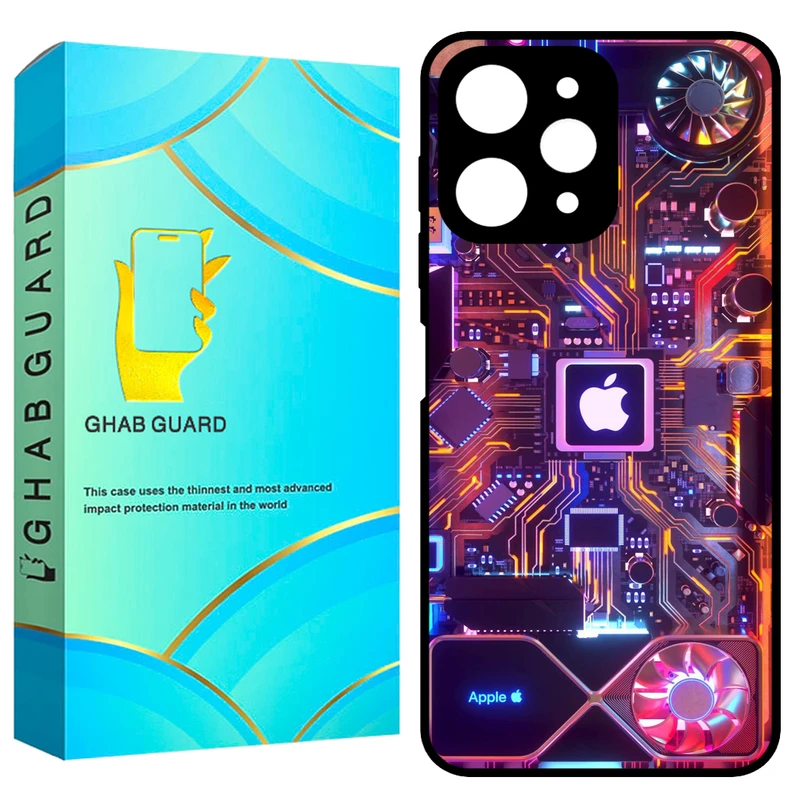 کاور قاب گارد طرح تکنولوژی مدل GCHPR12 مناسب برای گوشی موبایل شیائومی Redmi 12 4G / Redmi 12 5G / Poco M6 Pro 5G