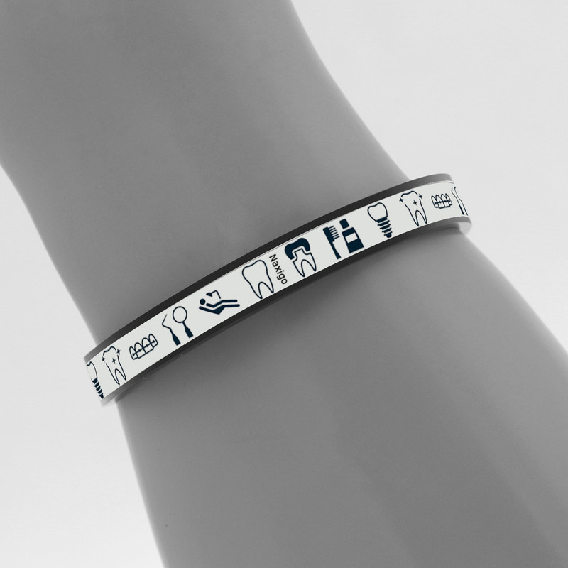 دستبند ناکسیگو طرح دندانپزشکی مدل BR5498