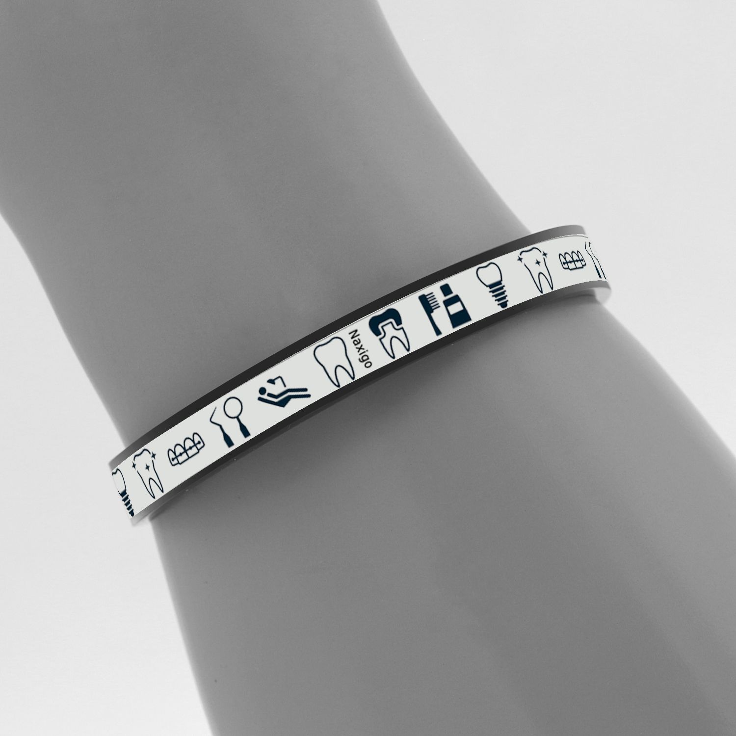 دستبند ناکسیگو طرح دندانپزشکی مدل BR5498 -  - 4