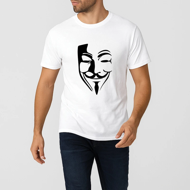 تی شرت آستین کوتاه مردانه طرح ماسک کد 20516