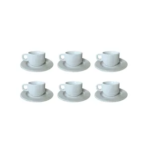 سرویس چای خوری 12 پارچه شرکت صنایع چینی تقدیس مدل هتلی رلیف