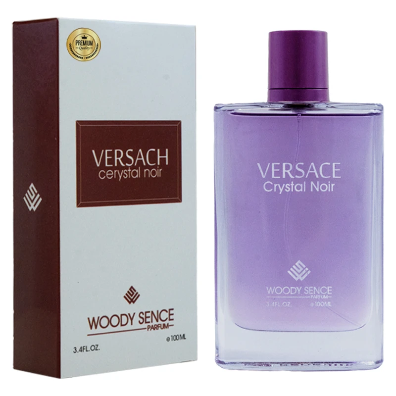 ادوپرفیوم زنانه وودی سنس مدل ورساچه کریستال نویر با رایحه گرم حجم 100 میل لیتر