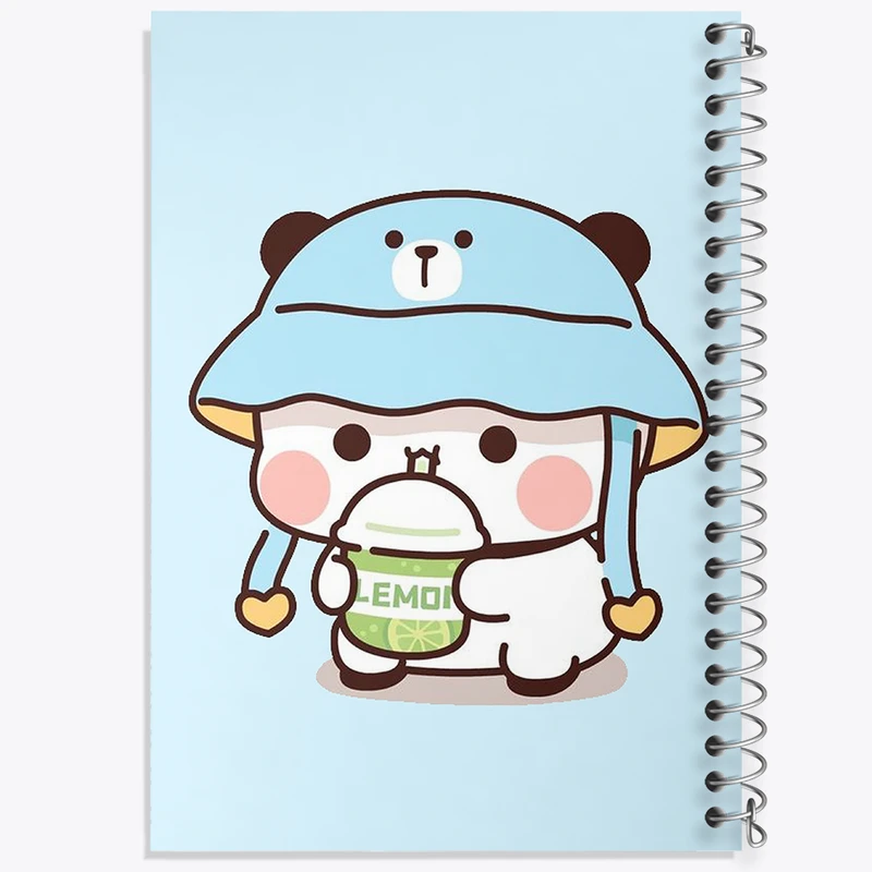 دفتر شطرنجی 50 برگ خندالو طرح خرس کیوت و بامزه کد N2595