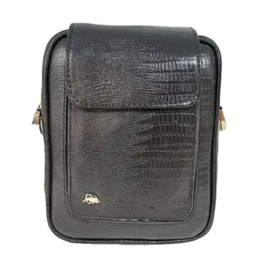 کیف رودوشی مردانه سرزمین چرم کد 301013 لزار