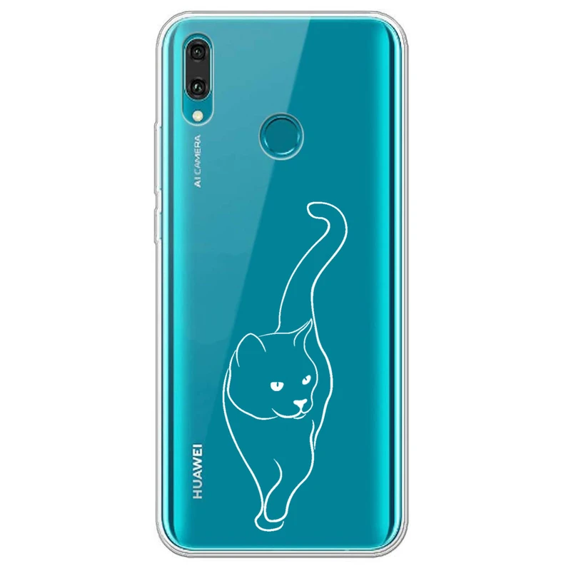 کاور مگافون طرح گربه مدل C60-W مناسب برای گوشی موبایل هوآوی Y9 2019