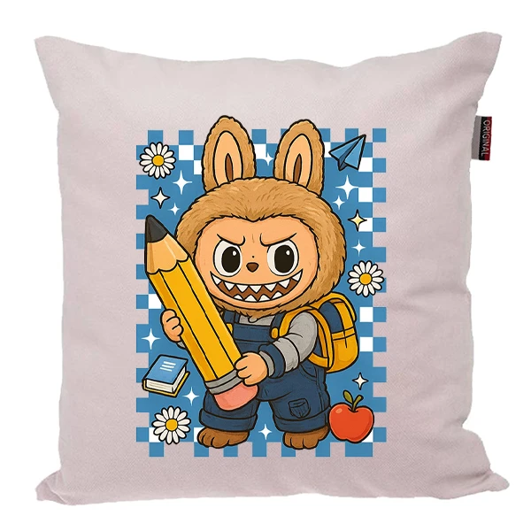 کوسن پاد آفرین مدل عروسک لبوبو کد PK301620 سایز 30*30 سانتی متر