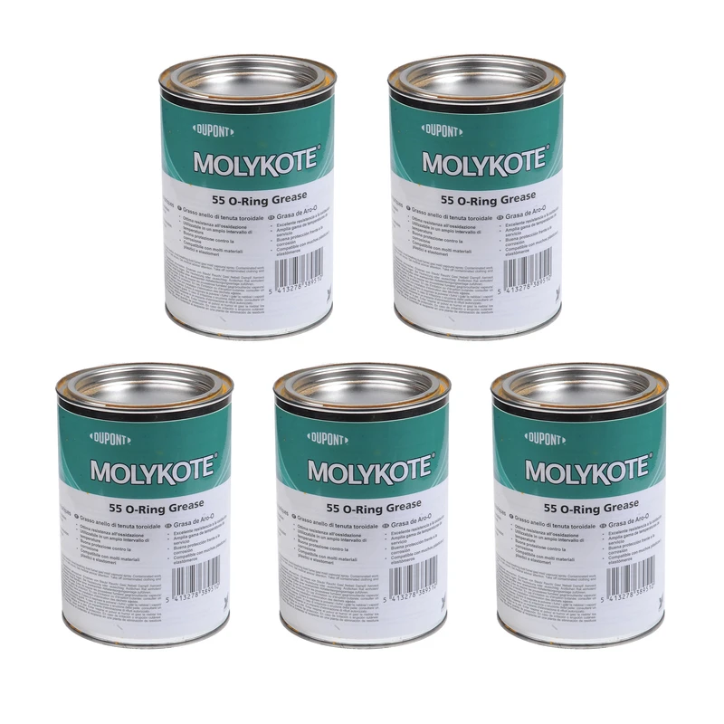 گریس مولیکوت مدل 55 O-Ring وزن 1000 گرم مجموعه 5 عددی