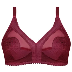 سوتین زنانه ماییلدا مدل بدون فنر گیپور گلدار کد 5056