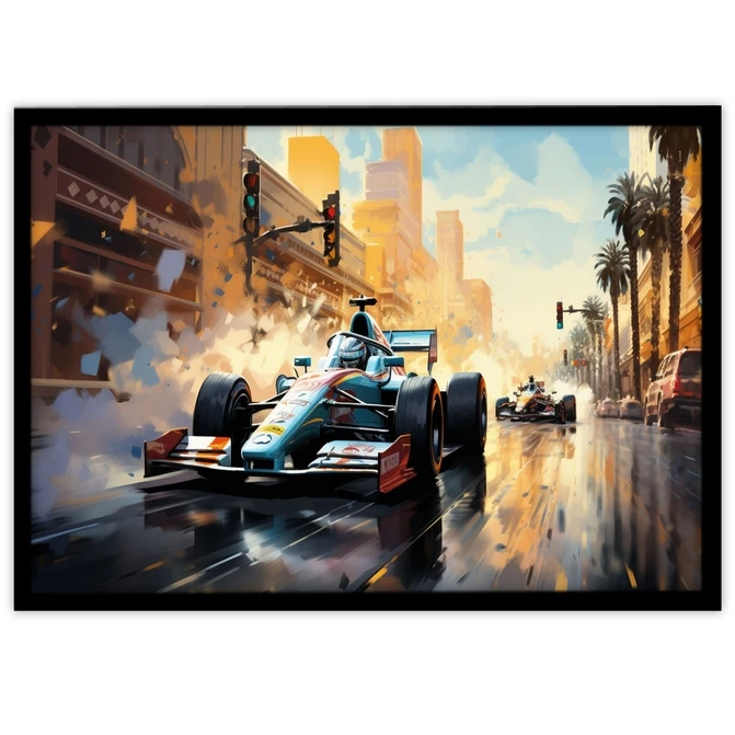 تابلو نوری بکلیت طرح ماشین مسابقه رالی مدل B-MID-17377