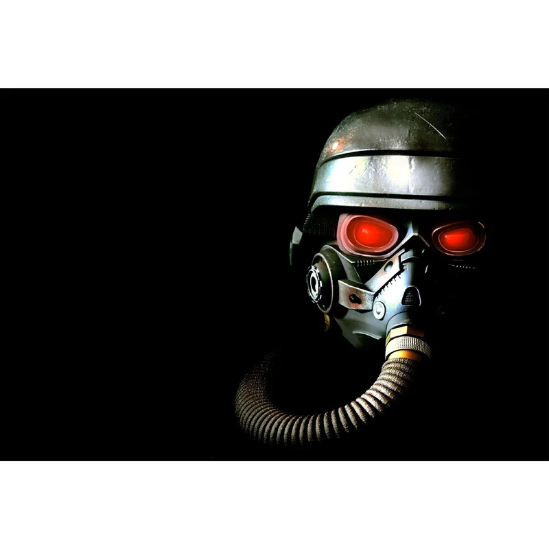 تابلو شاسی طرح جمجمه ماسک شیمیایی مدل T1317